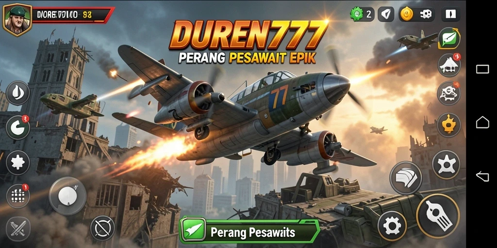 Antarmuka permainan DUREN777 yang menarik dan penuh aksi.