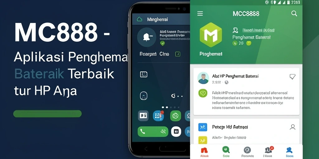 Tampilan antarmuka aplikasi penghemat baterai MC888 yang intuitif.