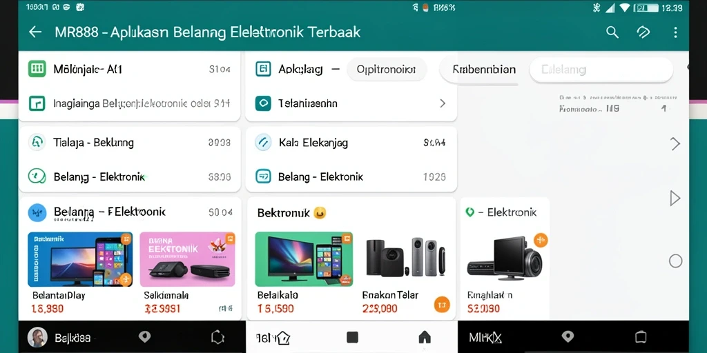 Tampilan antarmuka aplikasi MR888 yang sederhana dan efisien.